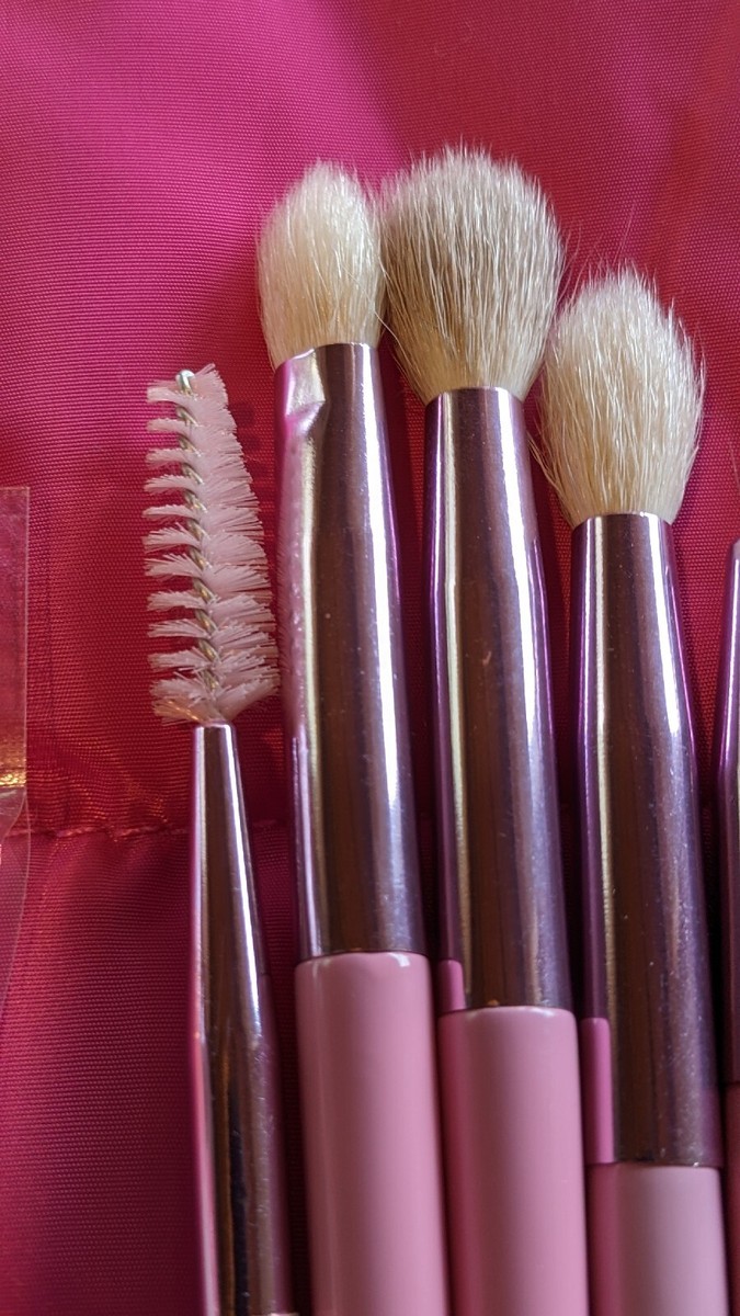 Morphe X Jeffree Star (10) Piece Eye Brush Set, Pink Ulta Bag