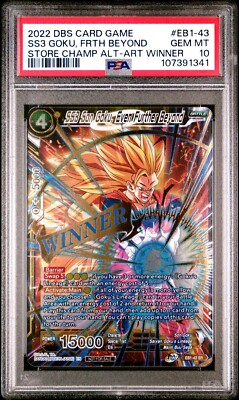 SS3 SON GOKU EB1-43 PSA 10 Tournament Winner Promo Dragon Ball