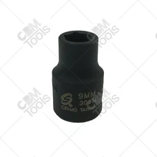 Sunex 309M 3/8" Drive 9mm Standard Impact Socket