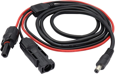 Solar Adapter Male/Female to DC 5.5Mm X 2.1Mm Extension Cable, 1.5