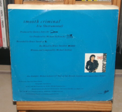 MICHAEL JACKSON SMOOTH CRIMINAL US 7 INCH PROMO RECORD & SLEEVE