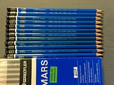  24 New Staedtler Mars 100 30 K3 Washproof Artist Graphite Pencil