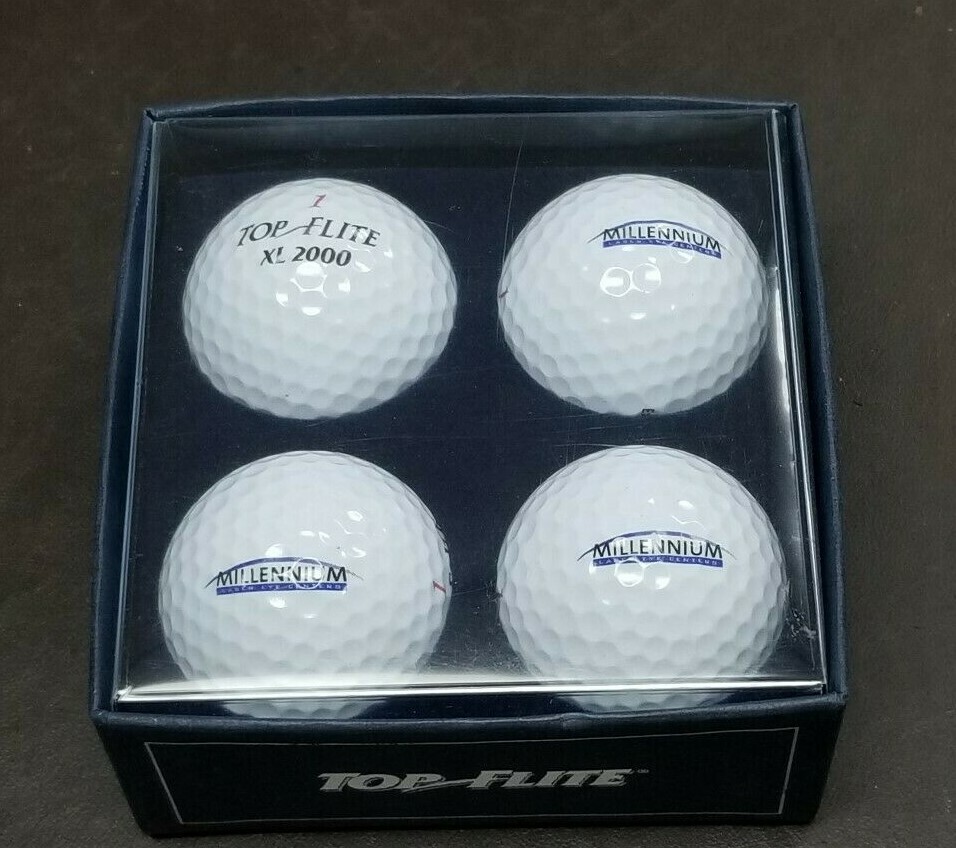 TOP FLITE XL 2000 SUPER TITANIUM SPALDING GOLF BALLS 3 pack