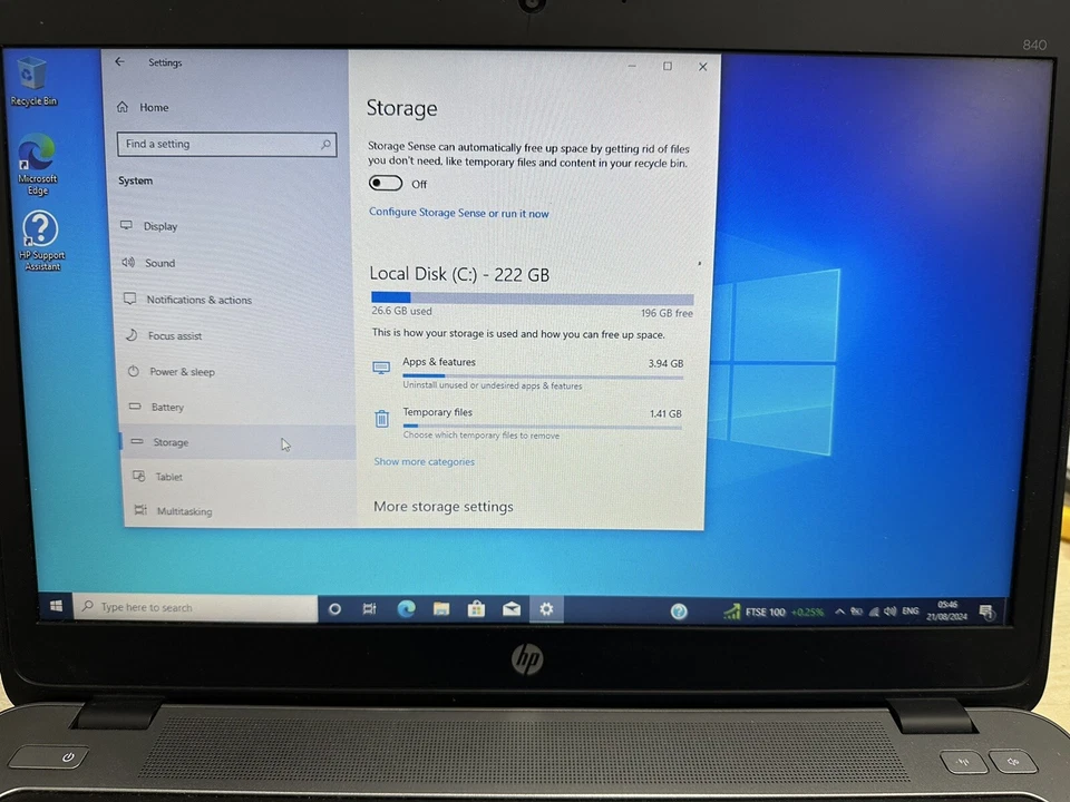 HP EliteBook 840 G1 Core i5-4210U 1.7Ghz 8GB 256GB 14" HD Laptop Notebook *READ* - Image 3 of 4