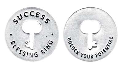 Success Blessing Ring Charm, Key, Handcrafted | Unlock Your Potential