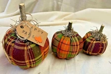 Pumpkins/Fall/Halloween/Bowl Fillers/Set of 3/Farmhouse