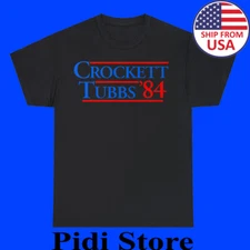 Crocket And Tubbs Miami Vice Men's Black Size S to 3XL