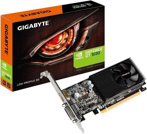 Tarjeta de gráficos de bajo perfil GIGABYTE GeForce GT 1030 2 GB DDR4 (GV-N1030D4-2GL)