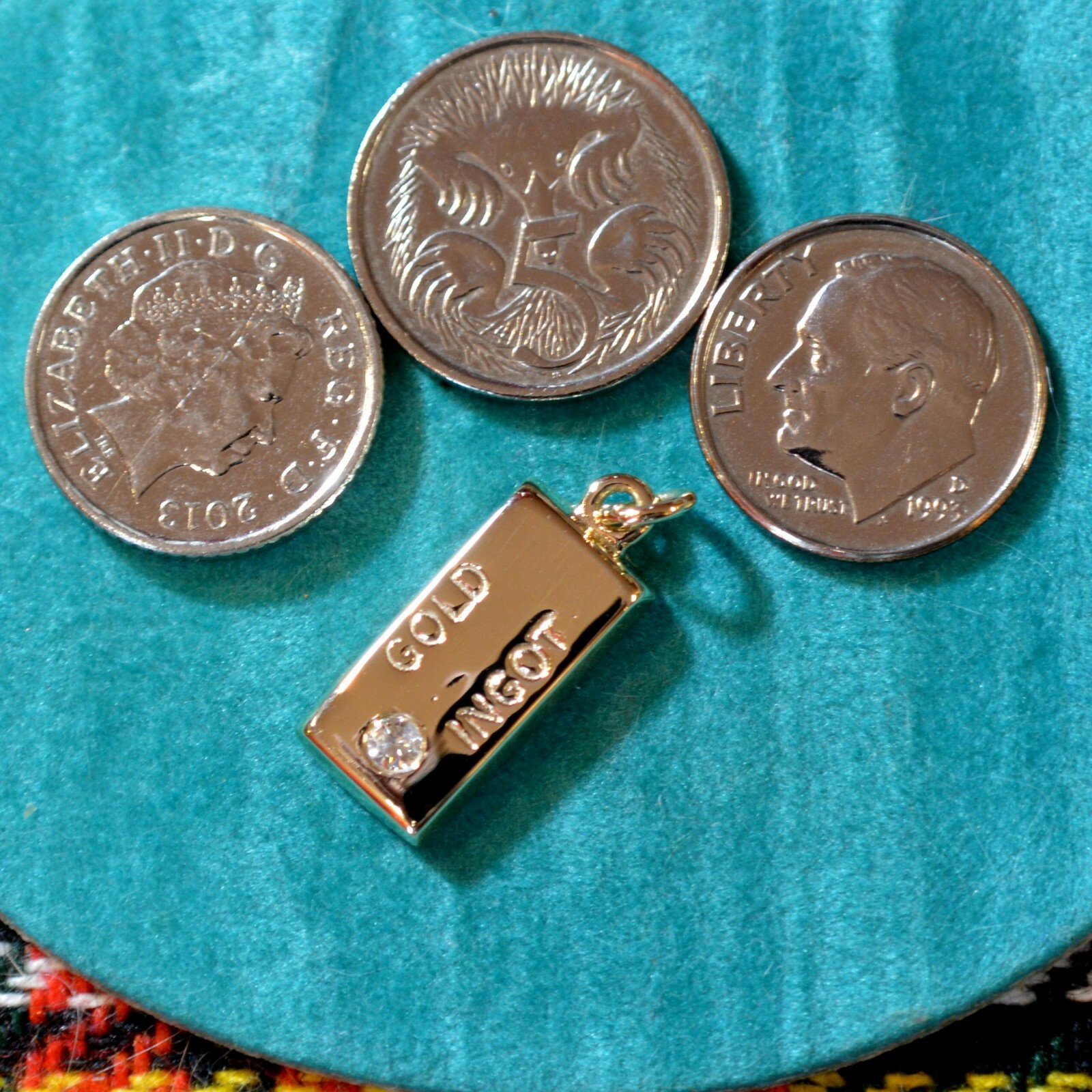 9ct gold new solid diamond gold ingot eBay