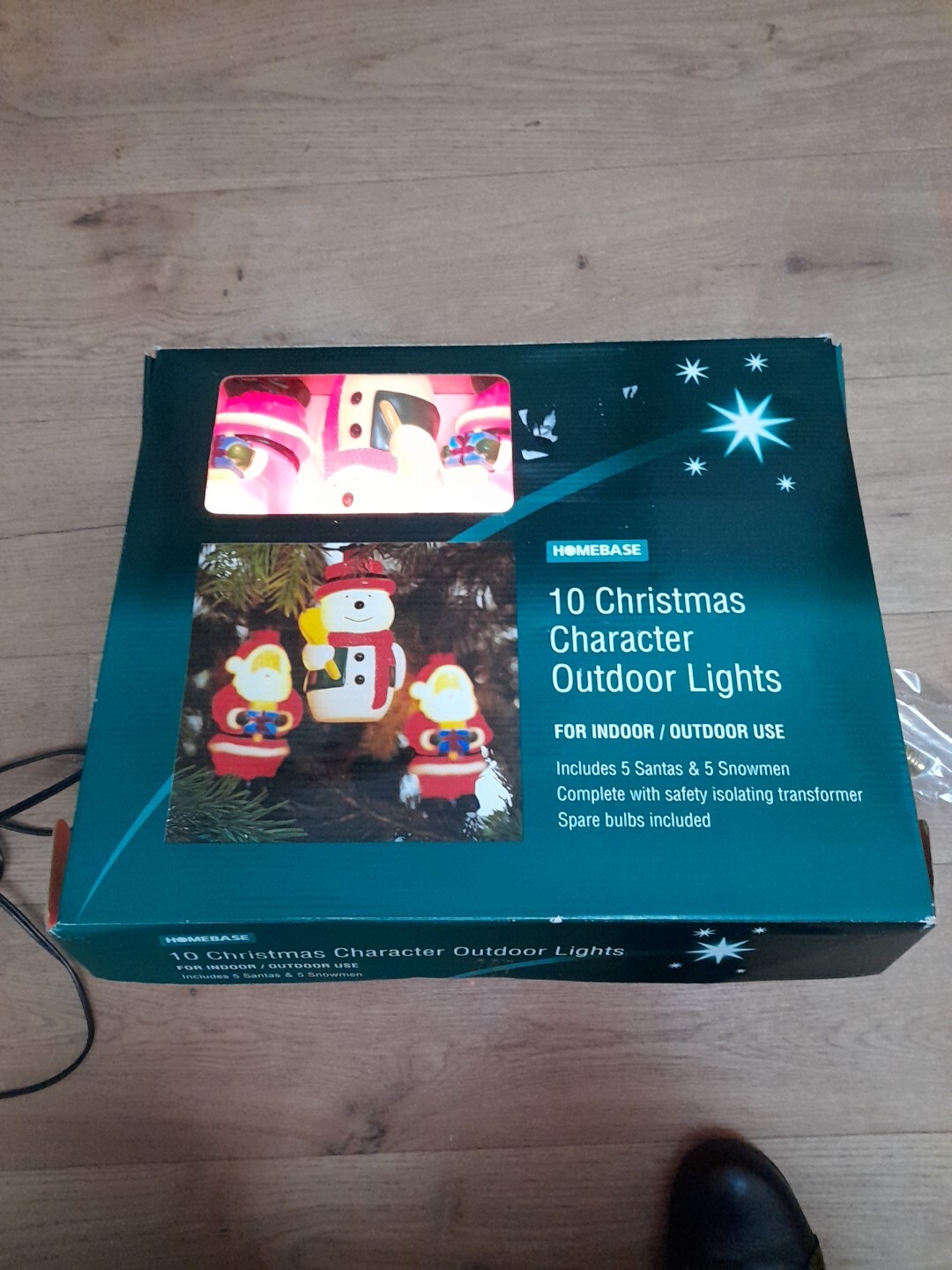 Vintage Large Santa/snowman Indoor Outdoor/Christmas Lights eBay