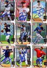 CHIH-WEI HU SIGNED 2015 BOWMAN PROSPECT ROOKIE CARD AUTO