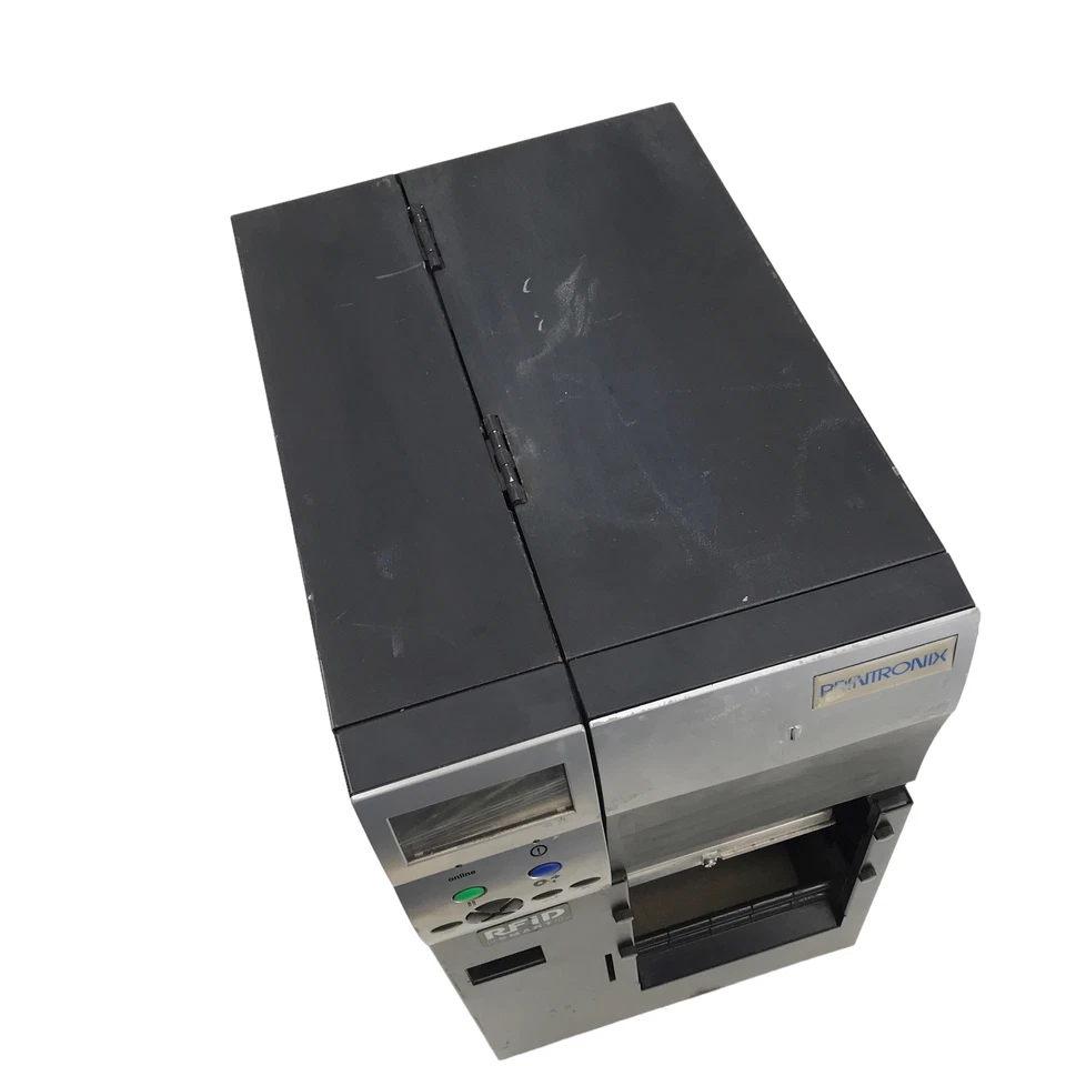 Impresora térmica de etiquetas RFID Printronix SL/T4M con pedestal #SC3782 Foto 3 de 4