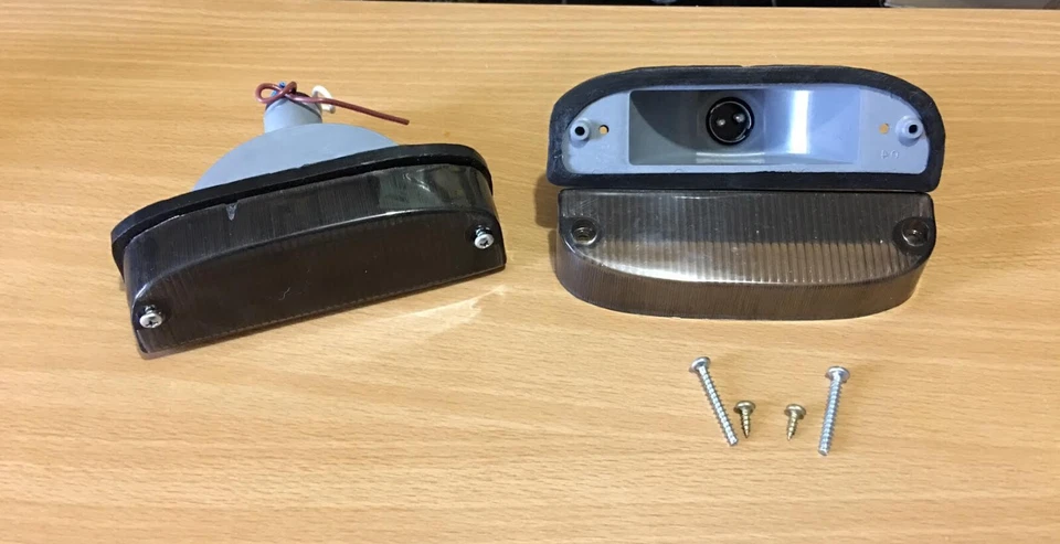 Conjunto de conjunto de señal de giro delantera par negro Chevrolet Chevette Kadett 1973-1982 Foto 2 de 4