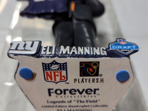 Maillot bleu Eli Manning #10 Draft Day Bobblehead neuf Bobble NY Giants #/504 - Photo 4 sur 7