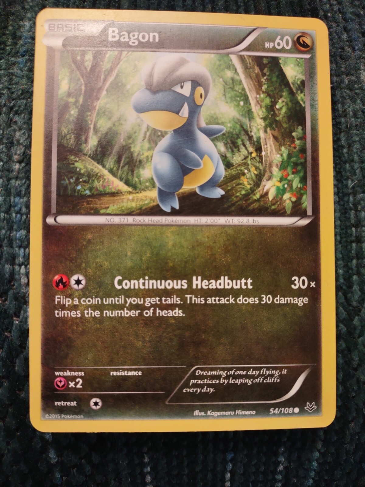 Pokemon XY: Roaring Skies Bagon (54) #54/108 Common Lightly played