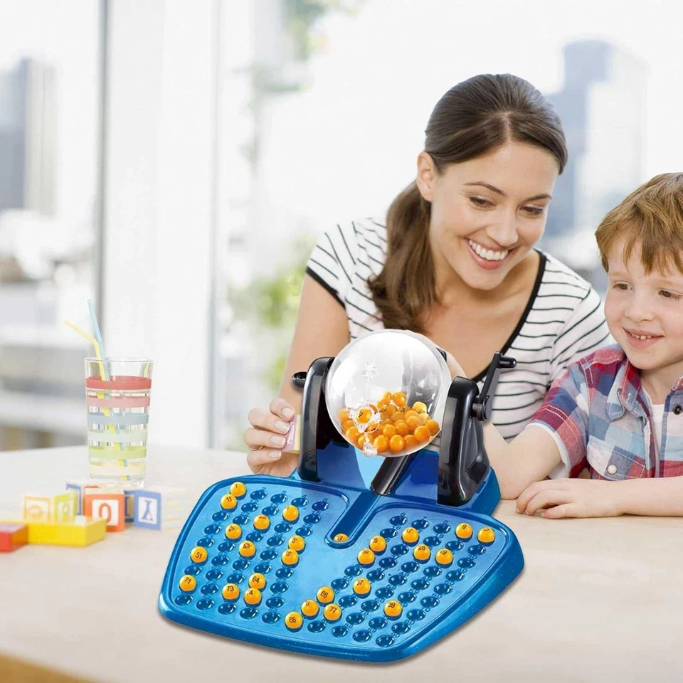 90 Numbered Balls Bingo Game Machine Lotto Lottery Number Family Playing Game - Image 3 of 4