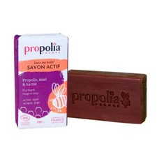 Savon Actif Purifiant bio Propolis, miel et karité 100 g Propolia