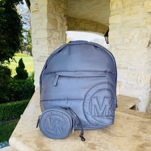 Michael Kors Rae MD Graphic backpack heather grey MICHAEL MICHAEL KORS - Rhea leather backpack grey - The Corner main image 4