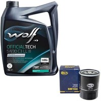 MotoröL Set 5W30 5 Liter + ÖLfilter SM 104 FüR Honda Accord Mazda Peugeot Subaru