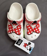 Crocs Minnie Mouse Classic Clog Little Kid Child Size C11 Polka Dot Bow Disney