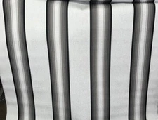 SUNBRELLA SHADE OUTDOOR WATERPROOF FABRIC GREY BLACK WHITE 4799 47" WIDE BY YARD