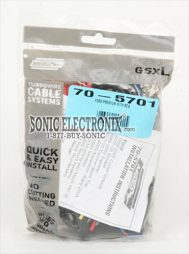 NUEVO Arnés de cableado Metra 70-5701 para vehículos Ford seleccionados con sonido premium + RCA Foto 3 de 4