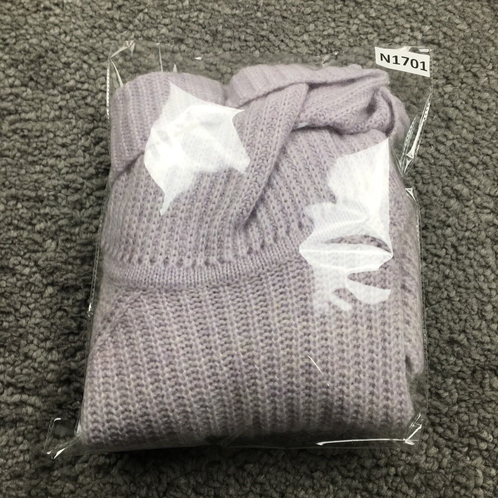 Zara Knit Womens Sweater Size S Purple Cropped Tu… - image 9