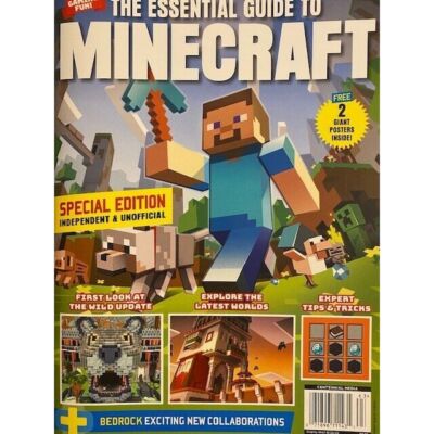 MINECRAFT essential guide NEW COLLABORATIONS 2 giant posters TIPS & TRICKS