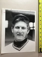 1973 Steve Dunning Cleveland Indians Texas Rangers Baseball Press Photo