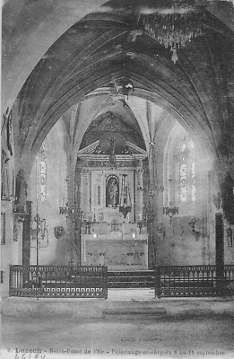 Old postcard 46 LUZECH NOTRE DAME DE L'ILE