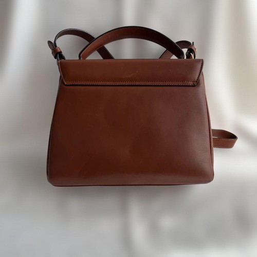 Salvatore Ferragamo Vintage 2-Wege braun Leder Handtasche Schultertasche authentisch - Bild 3 von 24