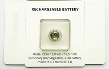 Oticon LI-ION 312 Rechargeable Battery Z22A, Model Z22a