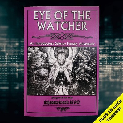 Eye of the Watcher + 10 Luck Tokens for Shadowdark RPG (Physical Copy + PDF)