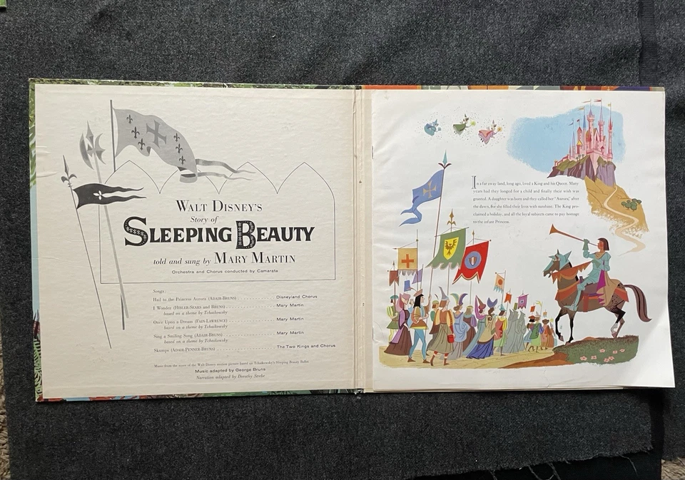 Walt Disney's Story of Sleeping Beauty Mary Martin 1958 ST 3911 как новый винил - Изображение 3 из 3