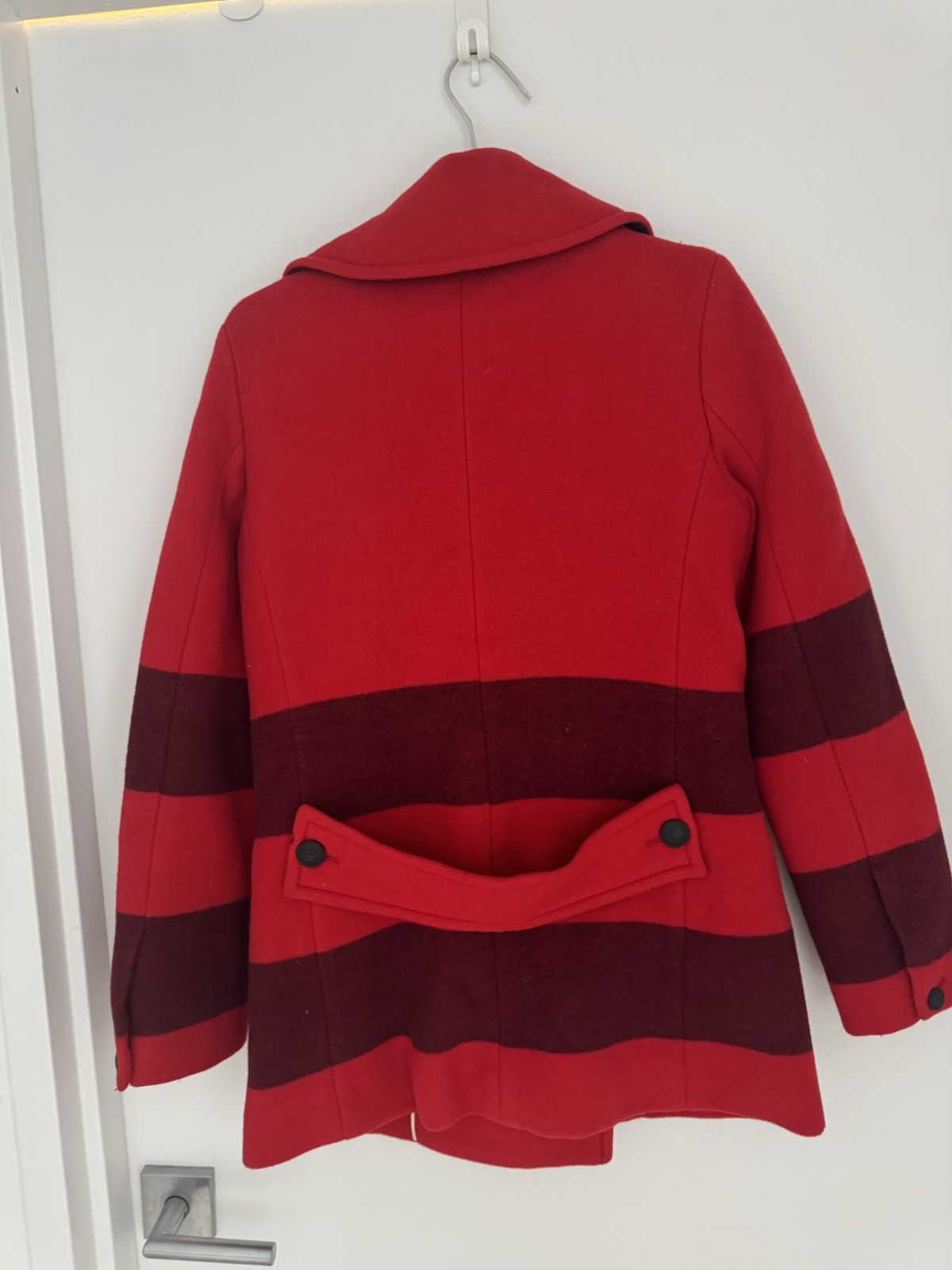 Rag and Bone Red Skye Peacoat, Size 2 (Medium) - image 2