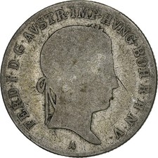 [#1116231] Austria, Ferdinand I, 20 Kreuzer, 1841, Vienna, Silver, F, KM:2208