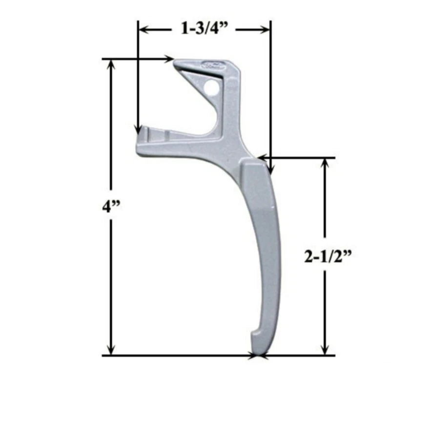 Palanca de manivela y cubierta plegable para operador de toldo abatible Pella DERECHA DERECHA DERECHA DERECHA negra Foto 3 de 3
