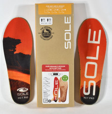 Sole Insoles Performance Medium with Met Pad Men Size 11 Women 13 GUC