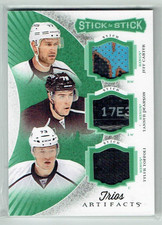 15-16 Upper Deck Artifacts Stick to Stick Trios  Toffoli-Pearson-Carter  Sticks