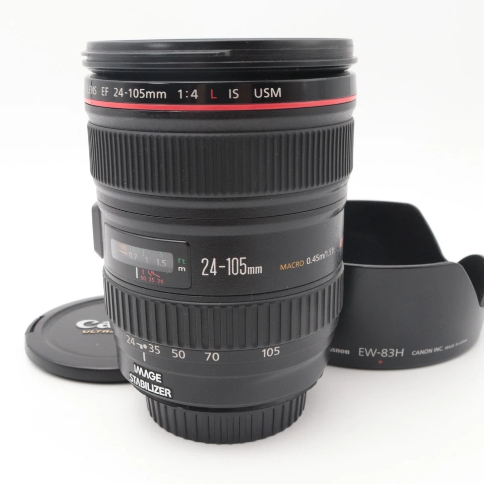 Canon EF 24-105mm f/4 L IS USM Lens MINT Clean Optics Fast AF From Japan #2213 - Image 2 of 4