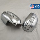 2Pcs LED Side Wing Mirror Cover Chrome Trims For Toyota Corolla AE110 1993-1997