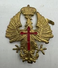 Spanish Fascist Franco Cap Helmet Insignia Civil War Military Tanker Post WW2