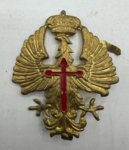 Spanish Fascist Franco Cap Helmet Insignia Civil War Military Tanker Post WW2