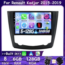Autoradio Android 16 Für Renault Kadjar 2015-2019 Car Play GPS DAB+ WIFI 6+128G