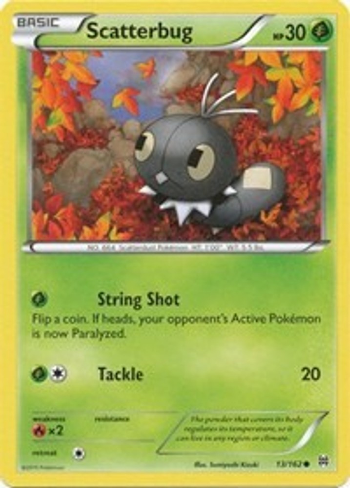 NM Scatterbug [XY - BREAKthrough 13/162] Reverse Holofoil Common Pokemon TCG