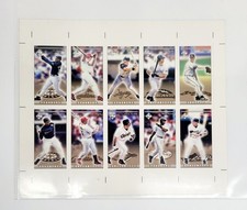 UNCUT SHEET KEN GRIFFEY JR DARIN ERSTAD WADE BOGGS MARK MCGWIRE ALEX RODRIGUEZ 