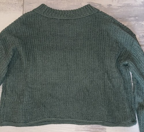 Wild Fable Cropped Langarm Pullover Gr. XS Extra Small - Grün B - Bild 10 von 10
