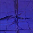 Vintage Blue 100% Pure Silk Handloom Sari Remnant 5YD Craft Fabric Silk Scrap