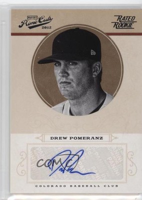2012 Playoff Prime Cuts Signature 124/149 Drew Pomeranz #64 Rookie Auto RC 0q1p