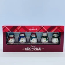 Hallmark LET IT SNOWMEN Christmas Ornaments Set of 5 Gary Head Artist Collection